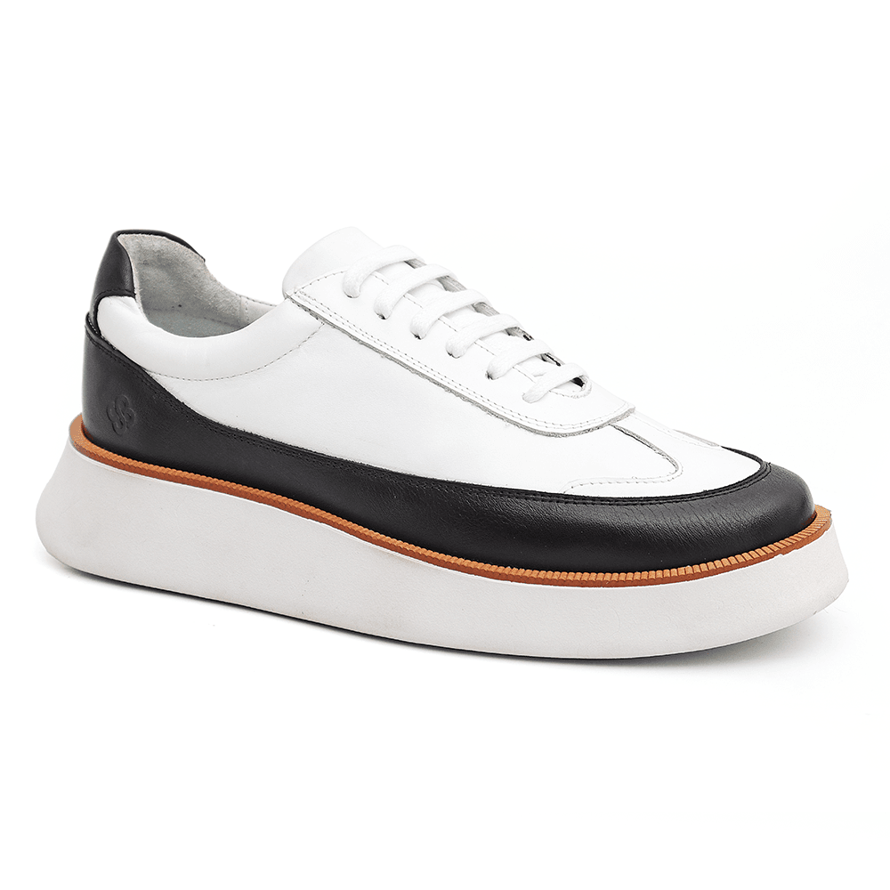 Tenis Casual Alaska Branco Preto 7708