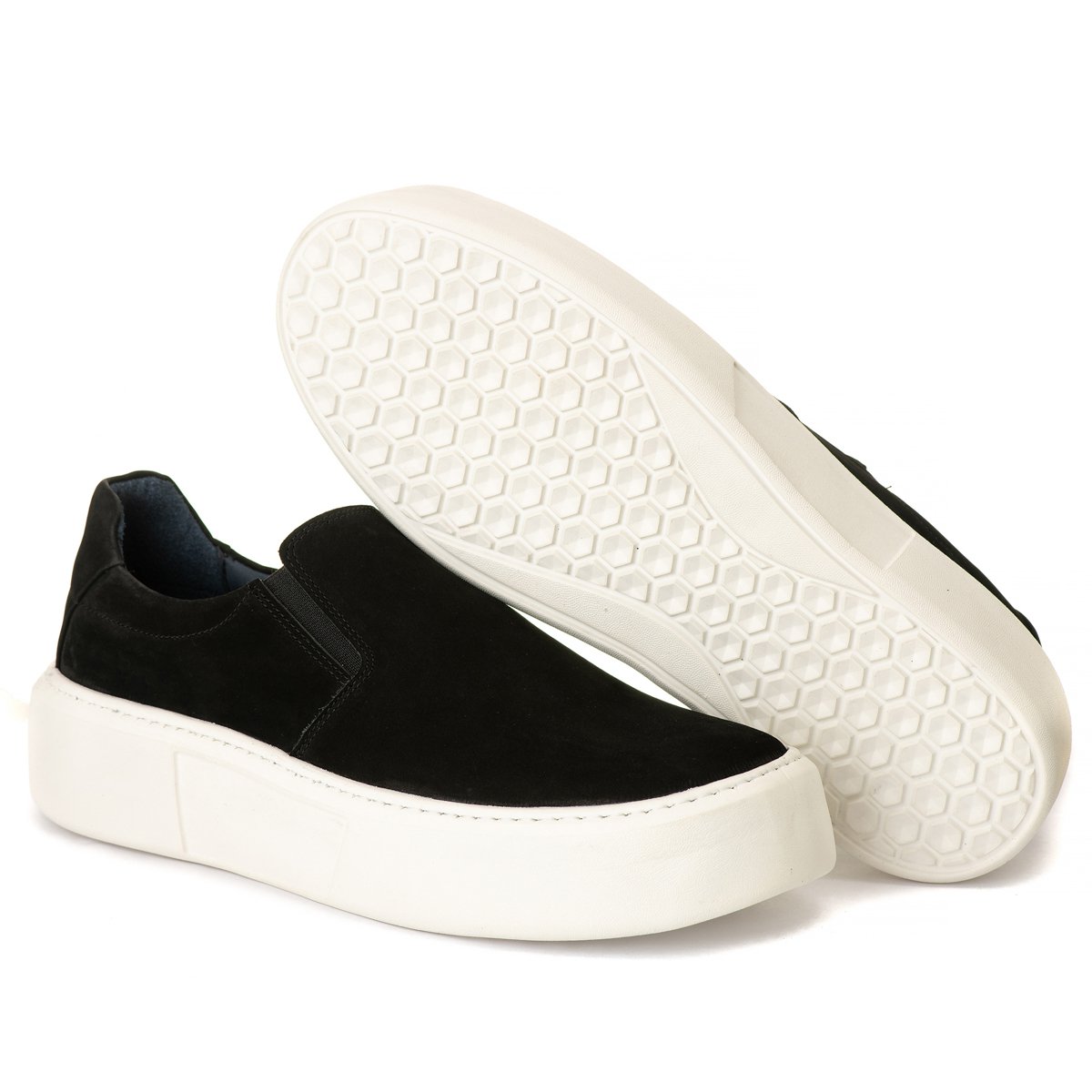 Slip On Everest Nobuck Preto 2812