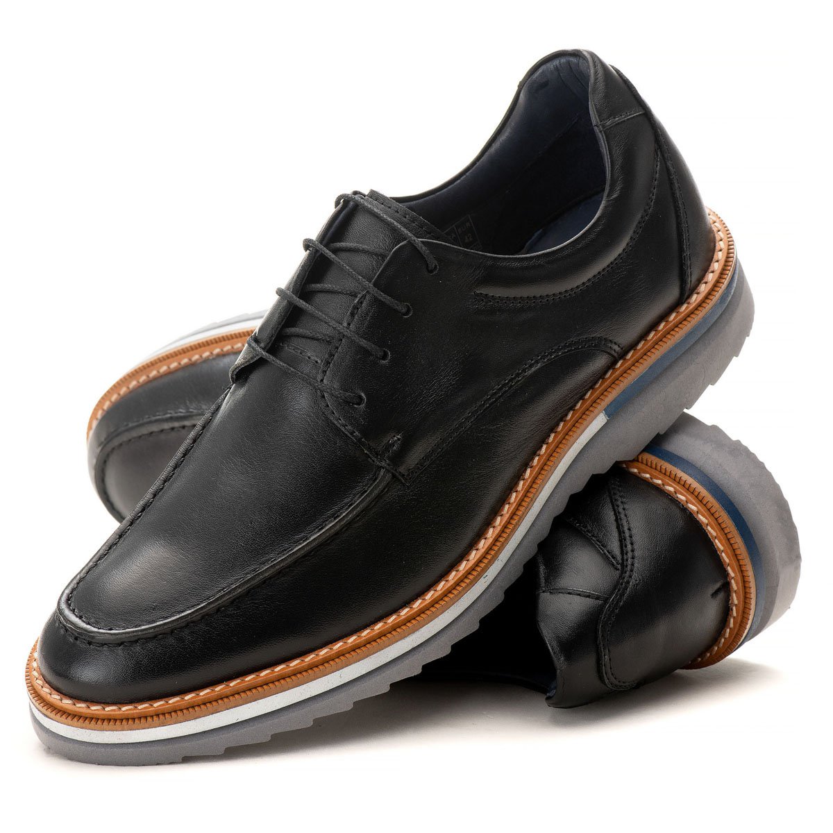 Sapato Derby Maldivas Confort Preto 2401