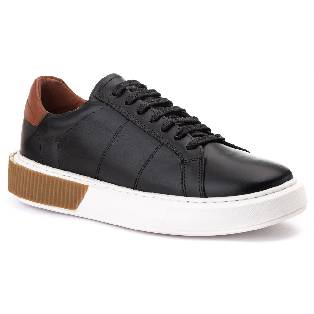 Tenis Casual Londres Comfort Preto/Castor 17002