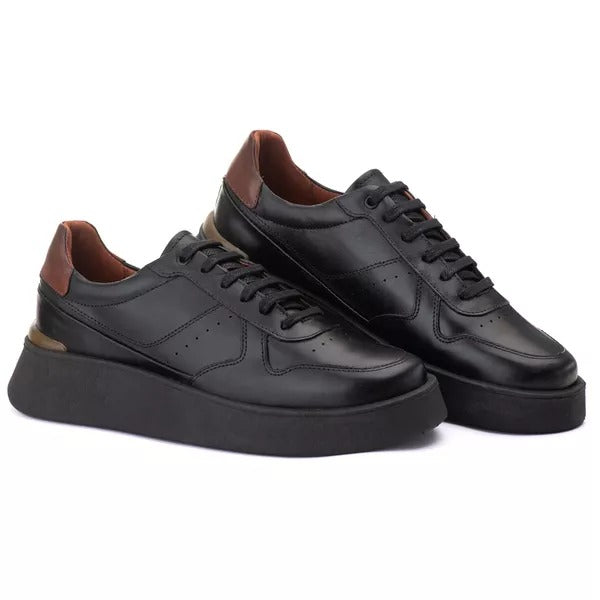 Tenis Casual Olimpo Preto/Mouro 18000