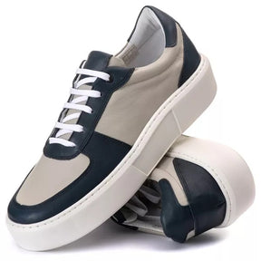 Tenis Casual Everest Off White Marinho 2828