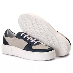 Tenis Casual Everest Off White Marinho 2828