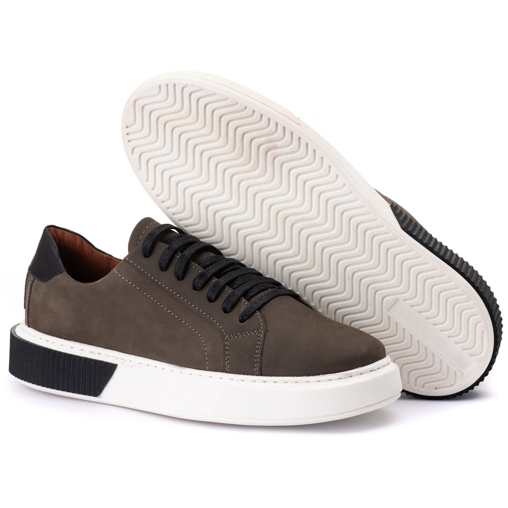 Tenis Casual Londres Nobuck Cinza 17000