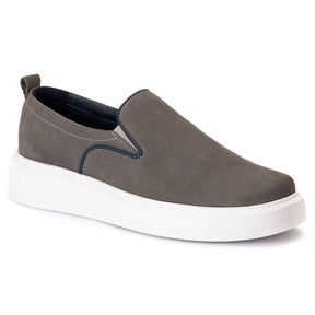 Slip On Nobuck Cinza Gelo 5511 Promoção