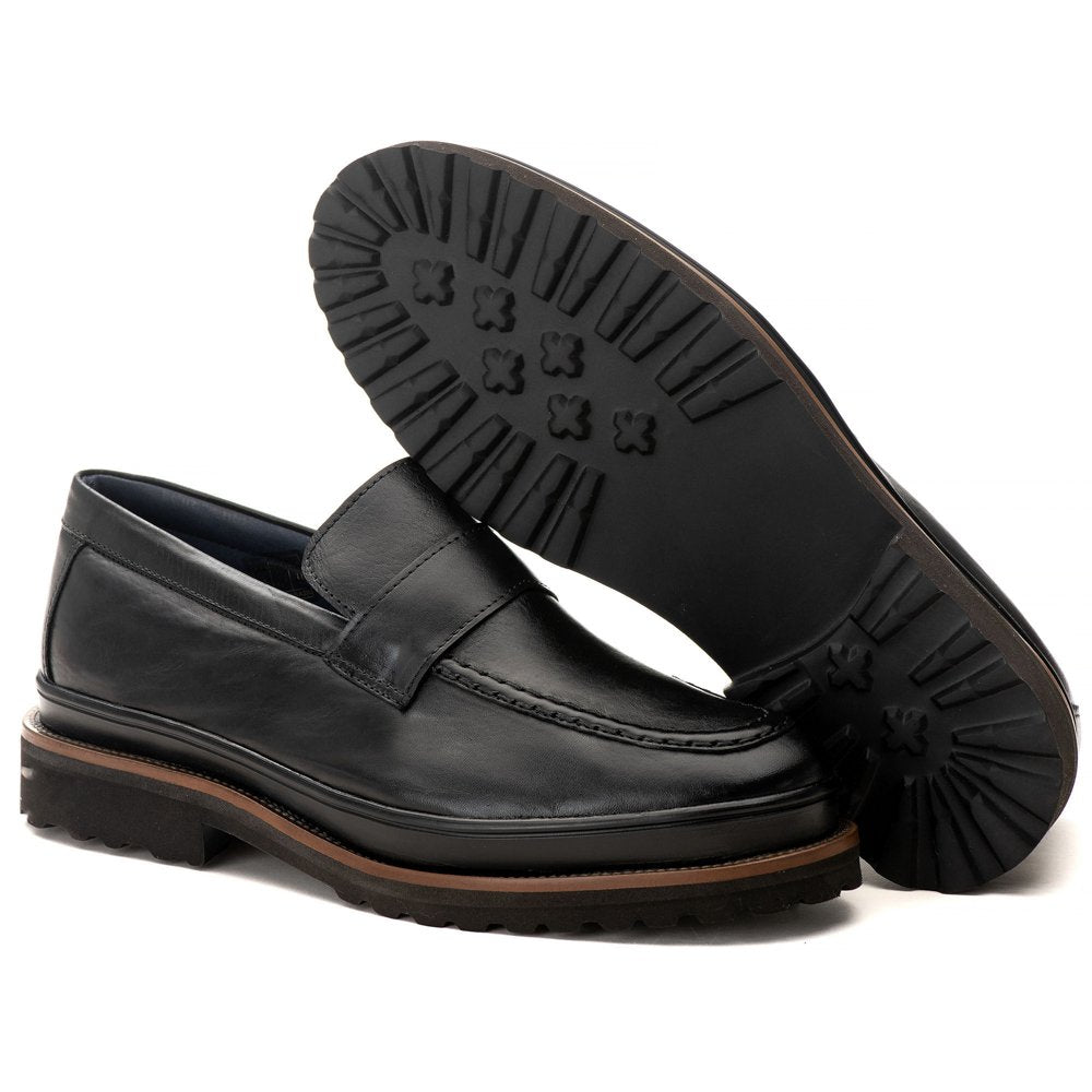 Sapato Loafer Katar Confort Preto 2202