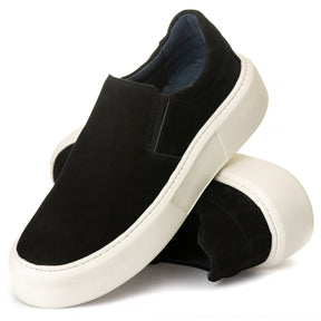 Slip On Everest Nobuck Preto 2812