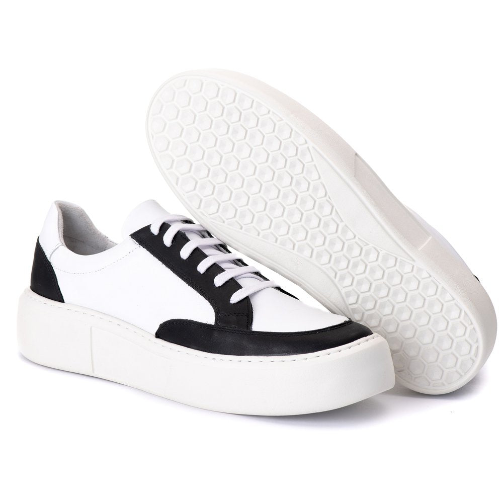 Tenis Casual Everest Branco/Preto 2821