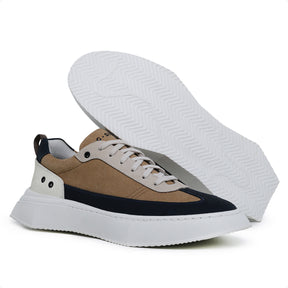 Tenis Hollywood Selaria Marinho Ocre Y322