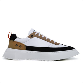 Tenis Hollywood Nobuck Preto Fly Branco e Ocre Y3-320