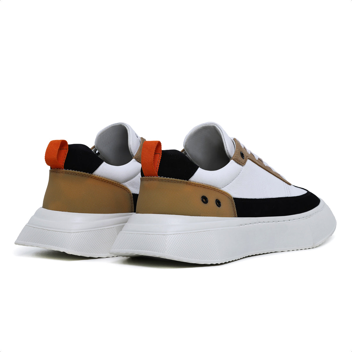 Tenis Hollywood Nobuck Preto Fly Branco e Ocre Y3-320