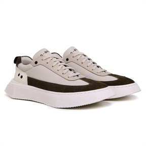 Tenis Hollywood Selaria Marinho Ocre e Off White