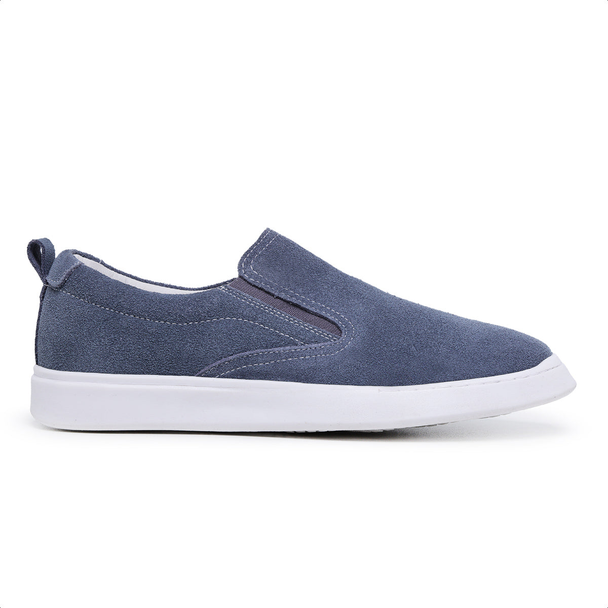 Slip On Casual Zurique Camurça Azul 30016