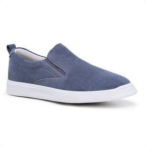 Slip On Casual Zurique Camurça Azul 30016