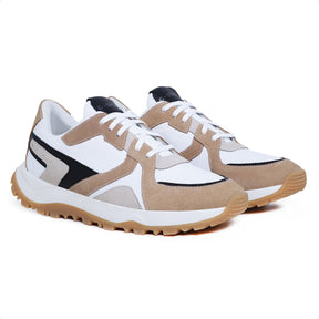 Tenis Brooklyn Ocre Preto e Branco X345