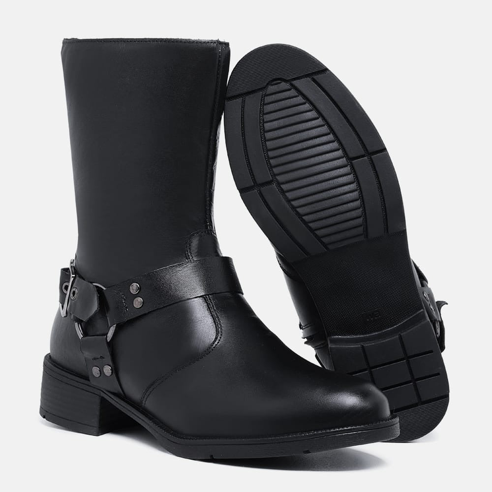 BOTA BIKER CANO MÉDIO PAOLA PRETO GS187