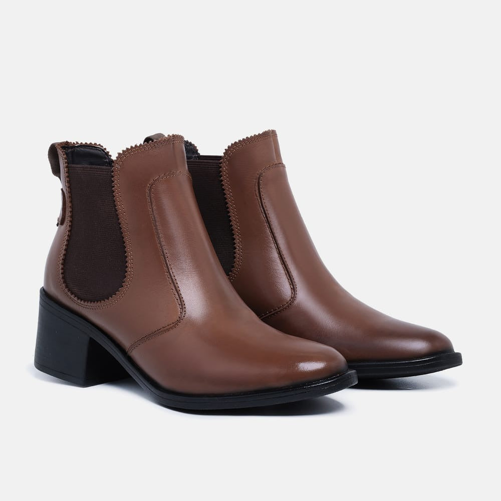 BOTA BOTINA FEMININA ISABELA MARROM GS202