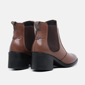 BOTA BOTINA FEMININA ISABELA MARROM GS202