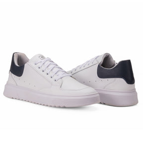 Tenis Masculino Branco Preto Economico KOB005