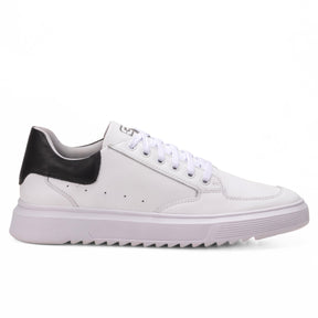 Tenis Masculino Branco Preto Economico KOB005