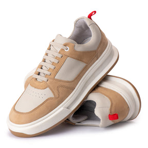 Tenis Colorado Confort Off White Nobuck Areia 30009