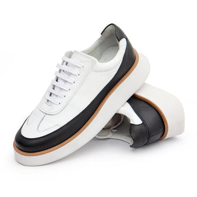 Tenis Casual Alaska Branco Preto 7708