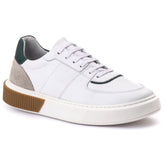 Tenis Casual Londres Branco/Verde/Bege 17001