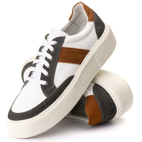 Tenis Casual Everest Branco Cinza Castor 2823