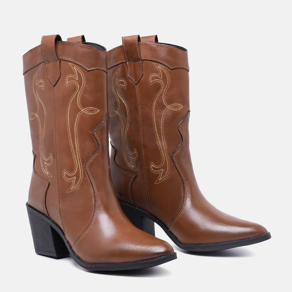 BOTA TEXANA WESTERN CAFÉ TR17006