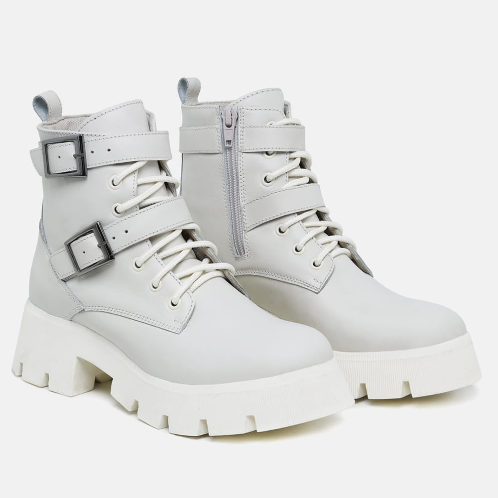 BOTA COTURNO FEMININO VEGA OFF-WHITE