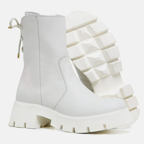 BOTA COTURNO FEMININO VEGA CANO ALTO OFF-WHITE