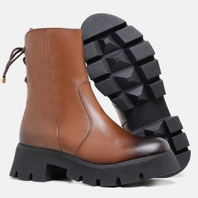 BOTA COTURNO FEMININO VEGA CANO ALTO CAFÉ