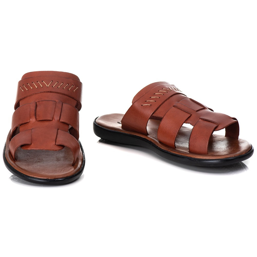 Chinelo Masculino Couro Casual Castor R17