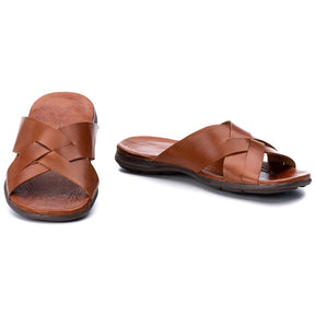 Chinelo Masculino Couro Casual Castor R10