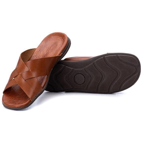 Chinelo Masculino Couro Casual Castor R10